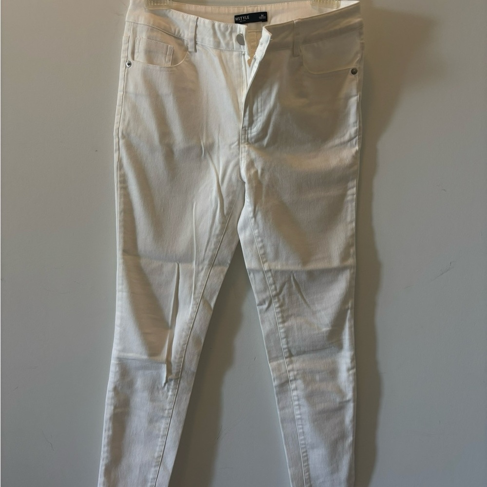 White Denim Pants